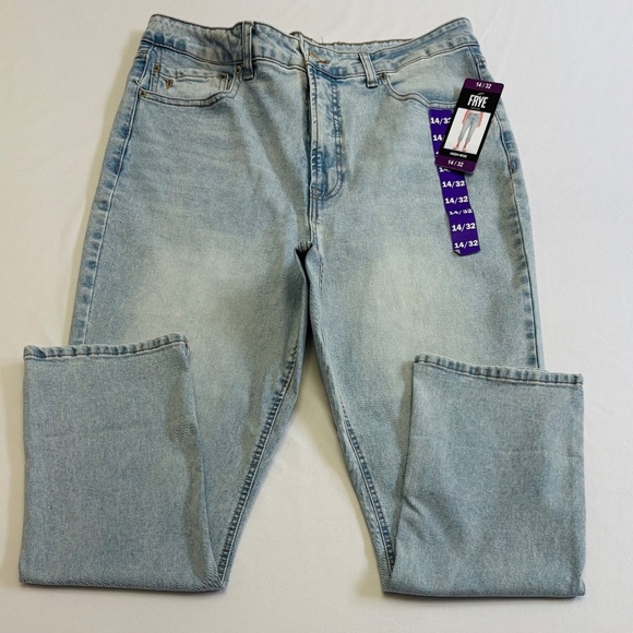 Frye Women's Cuffed Crop Jeans, Stretch, High Rise, Light Blue, Size 14, NWT - Picture 9 of 16